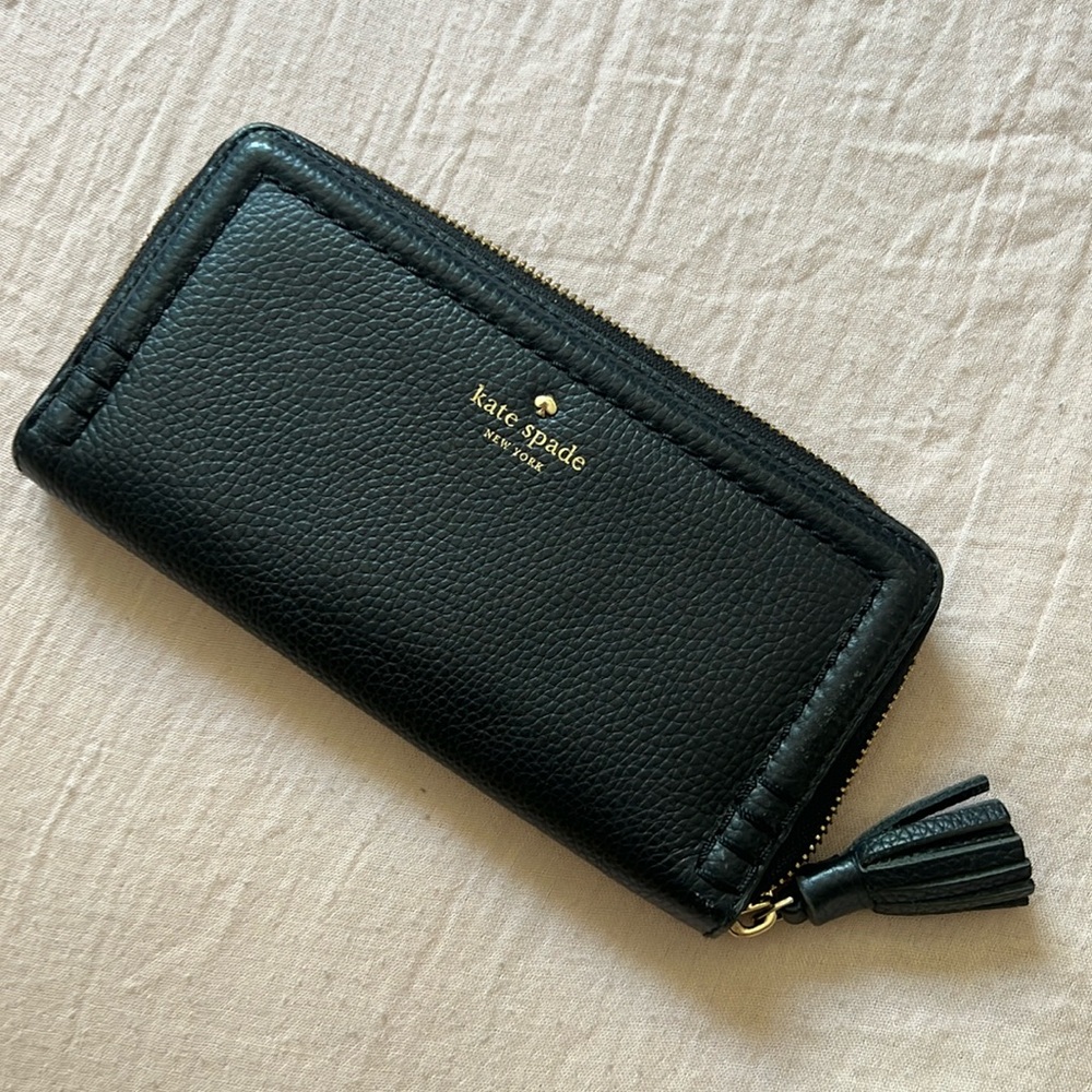 Kate Spade Cameron Street Lacy soft Black Cowhide leather